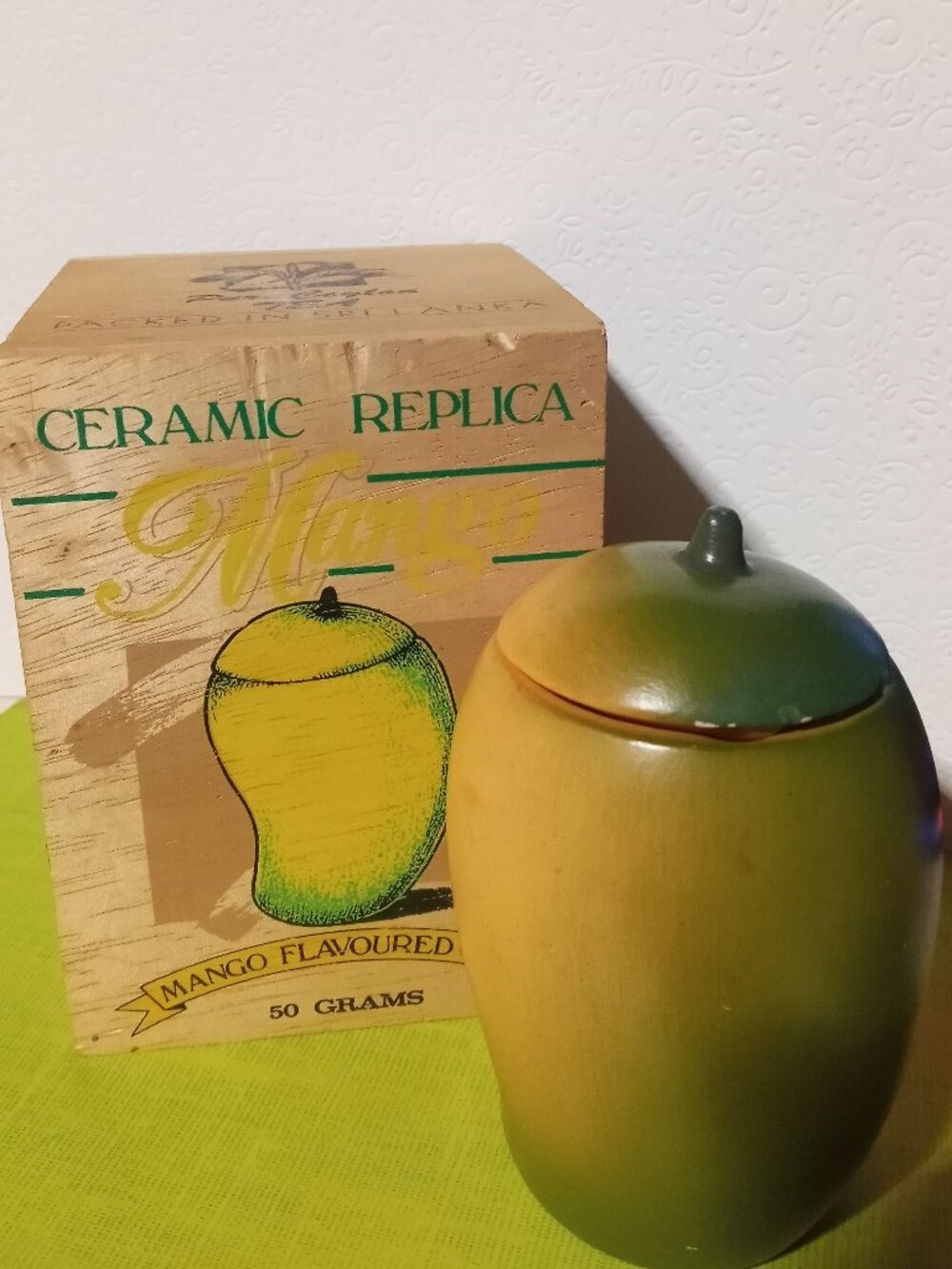 Ceramic Replica - Mango jar and box